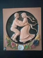 Jie Gantofta Zweedse tegel dansend paartje van Solveig, Ophalen of Verzenden