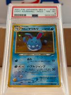 Light Azumarill PSA 8 - Vintage Japans, Ophalen of Verzenden, Zo goed als nieuw, Losse kaart, Foil