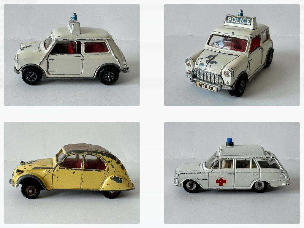 Dinky Toys: Austin Cooper, Citroen 2 CV, Vauxhall Victor, Hobby en Vrije tijd, Modelauto's | 1:43, Ophalen of Verzenden, Gebruikt