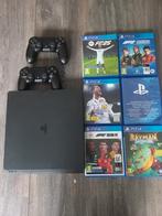 Playstation 4, twee controllers en 5 games, Spelcomputers en Games, Spelcomputers | Sony PlayStation 4, Ophalen, Met games, Met 2 controllers