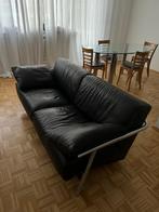 Montis Design Leather Sofa Bank Zwart, Huis en Inrichting, Banken | Bankstellen, 150 tot 200 cm, Leer, Rechte bank, 75 tot 100 cm