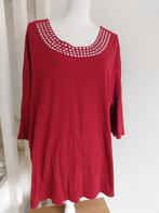 Rood tuniek met zilveren details -valt als maat XL, Maat 46/48 (XL) of groter, Ophalen of Verzenden, Rood, Onbekend