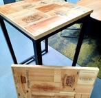Wijntafel / oude wijnkistjes / Bartafel / wijnlogo's, Ophalen, Nieuw, 50 tot 100 cm, Vijf personen of meer
