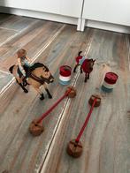 Schleich Set - Compleet, Zadel/Hoofdstel Beschadigd, Ophalen of Verzenden, Gebruikt