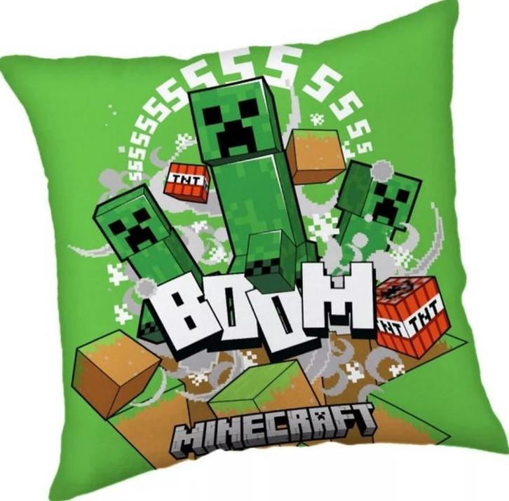 Minecraft Kussen Creeper - Boom - Sierkussen, Kinderen en Baby's, Kinderkamer | Inrichting en Decoratie, Nieuw, Kleed of Kussen
