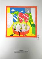 Zeefdrukken Abe Kuipers, "Naar zee en duin", 1983, Antiek en Kunst, Ophalen of Verzenden