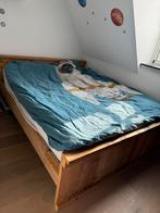 Steigerhouten Tweepersoonsbed 160x200, Ophalen, Bruin, Steigerhout, Tweepersoons