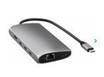 Satechi Dockingstation 8K Ethernet Adapter Zo Goed Als Nieuw, Computers en Software, Dockingstations, Ophalen, Docking station
