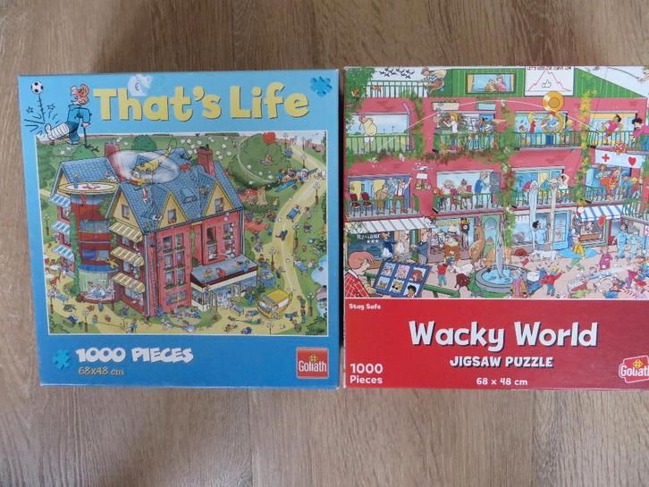 2 puzzels, Hobby en Vrije tijd, Denksport en Puzzels, Zo goed als nieuw, 500 t/m 1500 stukjes, Ophalen of Verzenden