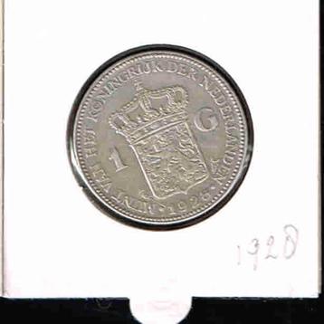 1 gulden Wilhelmina Nederland 1928/ a.63 beschikbaar voor biedingen