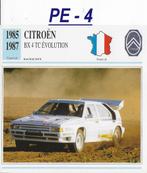 Pe4 autokaart citroen bx tc evolution ( 1985 - 1987 ), Ophalen of Verzenden, Zo goed als nieuw