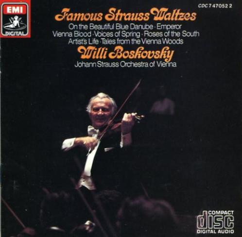 JOHANN STRAUSS II & WILLI BOSKOVSKY - FAMOUS STRAUSS WALTZES, Cd's en Dvd's, Cd's | Klassiek, Zo goed als nieuw, Overige typen