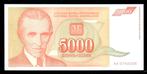Bankbiljet - Joegoslavië 5000 Dinara 1993 - UNC, Ophalen of Verzenden, Joegoslavië, Los biljet