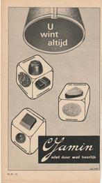 Retro reclame 1964 Jamin chocolade dobbelsteen bonbons, Verzamelen, Retro, Verzenden, Overige typen