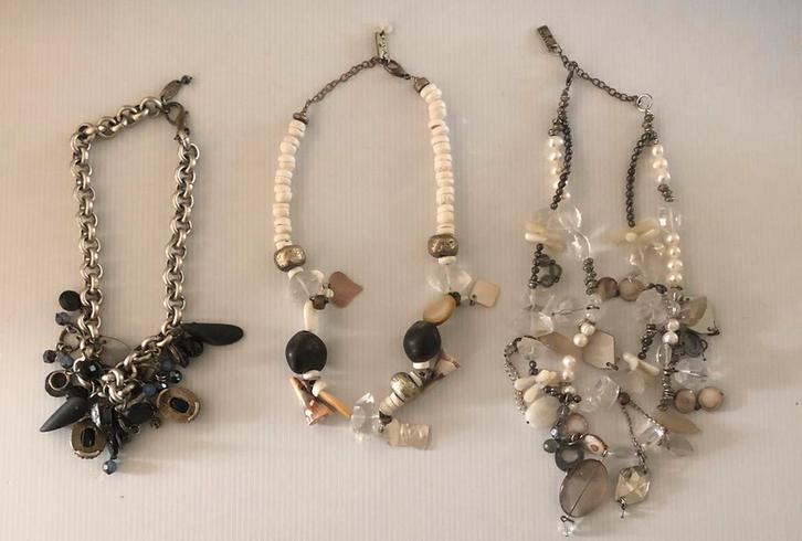 Drie kettingen van Fiva, Sieraden, Tassen en Uiterlijk, Kettingen, Zo goed als nieuw, Overige materialen, Overige kleuren, Ophalen of Verzenden