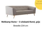 Wehkamp Home 3-zits bank - Lichtgrijs, Zo Goed Als Nieuw!, Huis en Inrichting, Ophalen