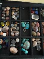 Grote partij edelstenen & cabochons (hangers + losse stenen), Sieraden, Tassen en Uiterlijk, Edelstenen, Ophalen of Verzenden
