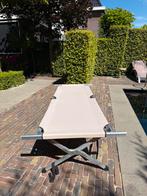 Comfortabel ligbed voor in tuin, strand of camping, Ophalen, Aluminium
