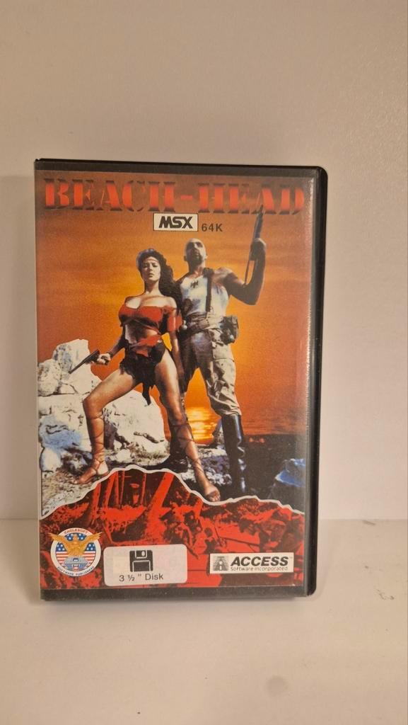 Beach-Head Vintage MSX Game Compleet, Spelcomputers en Games, Games | Pc, Zo goed als nieuw, 1 speler, Vanaf 3 jaar, Ophalen of Verzenden
