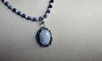 Schitterende Ketting Aquamarijn Sodaliet Maansteen Blauw, Sieraden, Tassen en Uiterlijk, Kettingen, Blauw, Nieuw, Ophalen of Verzenden