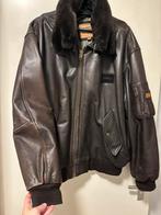 Redskins Leren Bomberjack XXXL, Kleding | Heren, Jassen | Zomer, Ophalen of Verzenden, Gedragen, Overige maten, Zwart