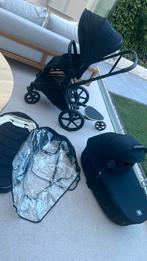 CYBEX PRIAM4 Matt/DeepBlack incl voetenzak,rgnhoes+meerijdpl, Ophalen, Zo goed als nieuw, Overige merken