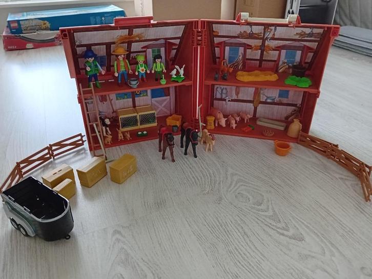 Playmobil boerderij meeneem huisje 4142, Kinderen en Baby's, Speelgoed | Playmobil, Zo goed als nieuw, Complete set, Ophalen of Verzenden
