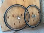 Fixed gear / single speed wielset (goud), Fietsen en Brommers, Gebruikt, Ophalen of Verzenden, Algemeen, Wiel