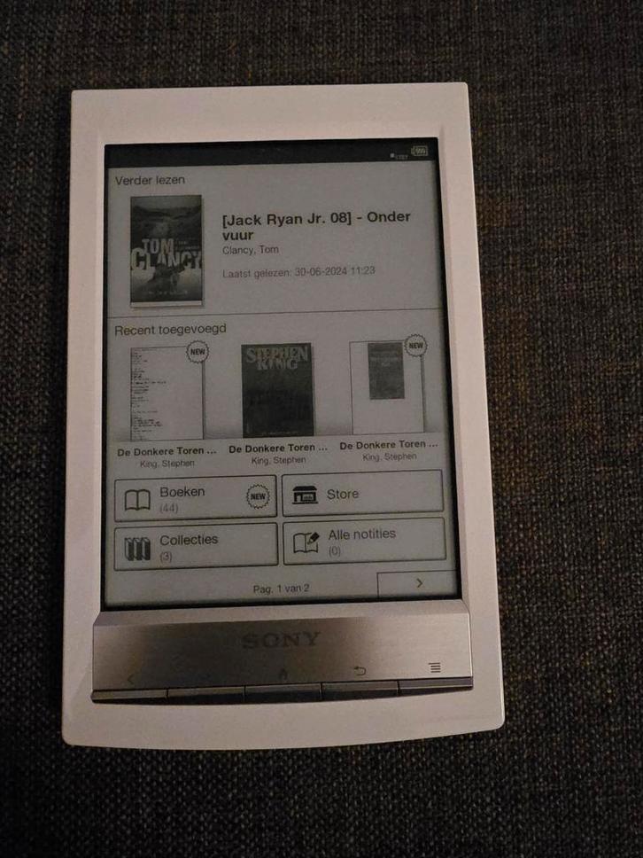 Sony PRS-T1 Wit - Nieuwstaat met Touchpen & Sleeve, Computers en Software, E-readers, Zo goed als nieuw, Ophalen of Verzenden