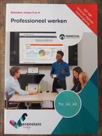 Onderwijsboek Professioneel werken, Ophalen of Verzenden, Nieuw, Overige niveaus, Overige vakken