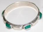 Schitterende Art Deco Zilver Chrysopraas Armband, Sieraden, Tassen en Uiterlijk, Antieke sieraden, Verzenden, Zilver, Armband