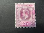 A06048: Straits Settlements GV 25 c, Postzegels en Munten, Postzegels | Azië, Ophalen of Verzenden
