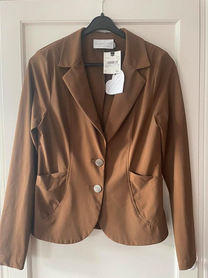 Helena Hart Blazer mt S Nieuw Camel kleur Travel stof, Kleding | Dames, Jasjes, Kostuums en Pakken, Zo goed als nieuw, Maat 38/40 (M)