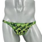 Heren groene bladeren zwemstring zwemslip zwembroek, Kleding | Heren, Badmode en Zwemkleding, Verzenden, Zwemslip