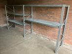 metalen legbordstelling, Huis en Inrichting, Kasten | Stellingkasten, Ophalen, Gebruikt