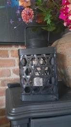 Riviera Maison Windlicht, Huis en Inrichting, Woonaccessoires | Kandelaars en Kaarsen, Gebruikt, 25 tot 50 cm, Zwart, Ophalen of Verzenden