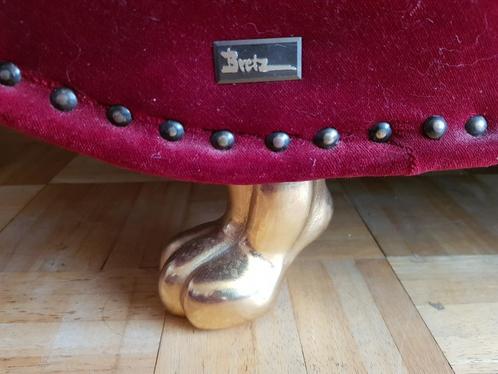 Originele Bretz designer bank rood fluweel., Huis en Inrichting, Banken | Sofa's en Chaises Longues, Zo goed als nieuw, Driepersoons