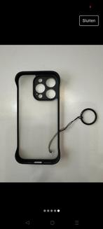 Transparant frame less cover case for iPhone 15 pro, Telecommunicatie, Mobiele telefoons | Apple iPhone, Nieuw, 128 GB, Ophalen of Verzenden