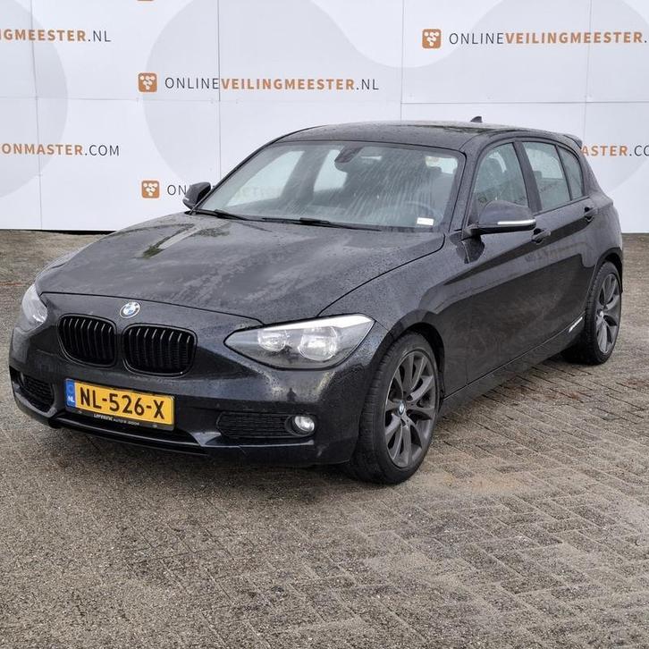 Personenauto BMW, 1-serie 116d, zwart bouwjaar 2012, Auto's, BMW, Bedrijf, 1-Serie, ABS, Airbags, Airconditioning, Alarm, Bluetooth