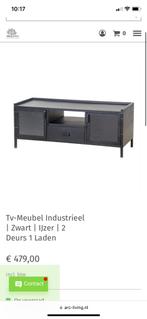 Zo goed als nieuwe tv meubel industrieel eleonora, Minder dan 100 cm, 25 tot 50 cm, Ophalen of Verzenden, Zo goed als nieuw