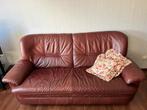 Leren bank en fauteuil, Ophalen, Gebruikt, Leer