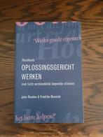 Handboek oplossingsgericht werken met licht verstandelijk be, Ophalen of Verzenden, Zo goed als nieuw, F. Bannink; J. Roeden