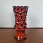 West Germany, Jasba, oranjerood, 20 cm, Antiek en Kunst, Antiek | Vazen, Ophalen of Verzenden