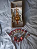 Zeldzaam goude oude piek en paddestoelen., Diversen, Kerst, Ophalen of Verzenden, Gebruikt