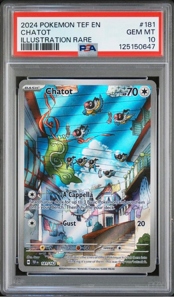 Chatot 181 PSA 10, Ophalen of Verzenden, Zo goed als nieuw