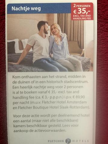 Fletcher Hotels Nachtje Weg Voordeelbon beschikbaar voor biedingen