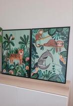 Petit Monkey Jungle Dieren Posters met Lijsten 50x70cm, Ophalen, 50 tot 75 cm, Zo goed als nieuw, Foto of Poster
