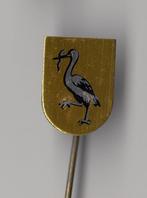 Den Haag stadswapen ooievaar speldje, Verzamelen, Speldjes, Pins en Buttons, Gebruikt, Niet vindbaar, Niet vindbaar, Speldje of Pin