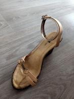 aparte sleehak/sandaal, Kleding | Dames, Schoenen, Beige, Gedragen, Sandalen of Muiltjes, Cavalieri