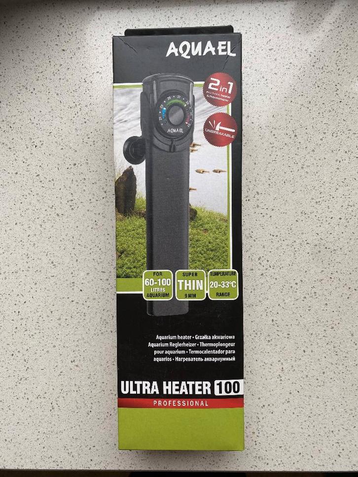 Aquael Ultra Heater 50 / 100 - nooit gebruikt!, Dieren en Toebehoren, Vissen | Aquaria en Toebehoren, Nieuw, Verlichting of Verwarming